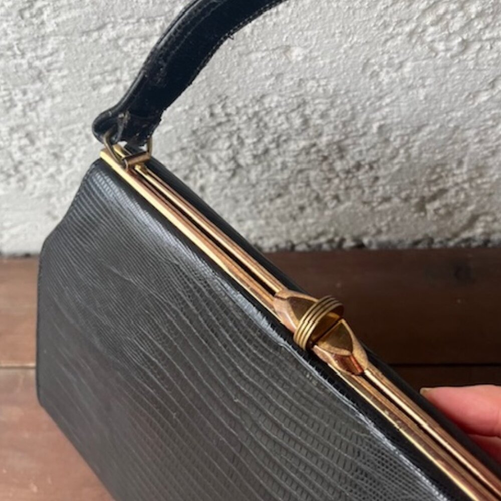 Vintage Lesco 1960s Lizard Handbag - Picture 10 of 11